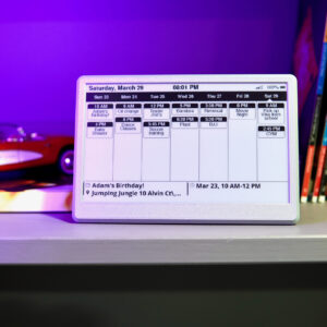 WiFi 7.5" E-Ink Calendar by UkieLab - works with Apple iCould Calendar