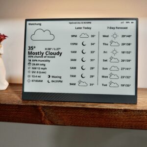 WiFi Weather Station 10.2" (Battery powered) by UkieLab