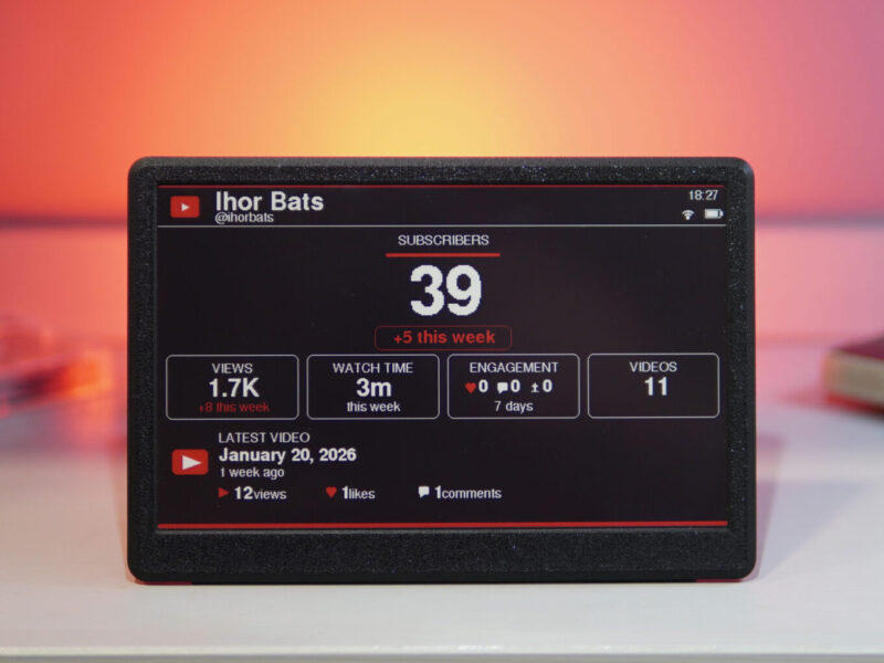 Subscriber Counter for YouTube – E-Ink Display