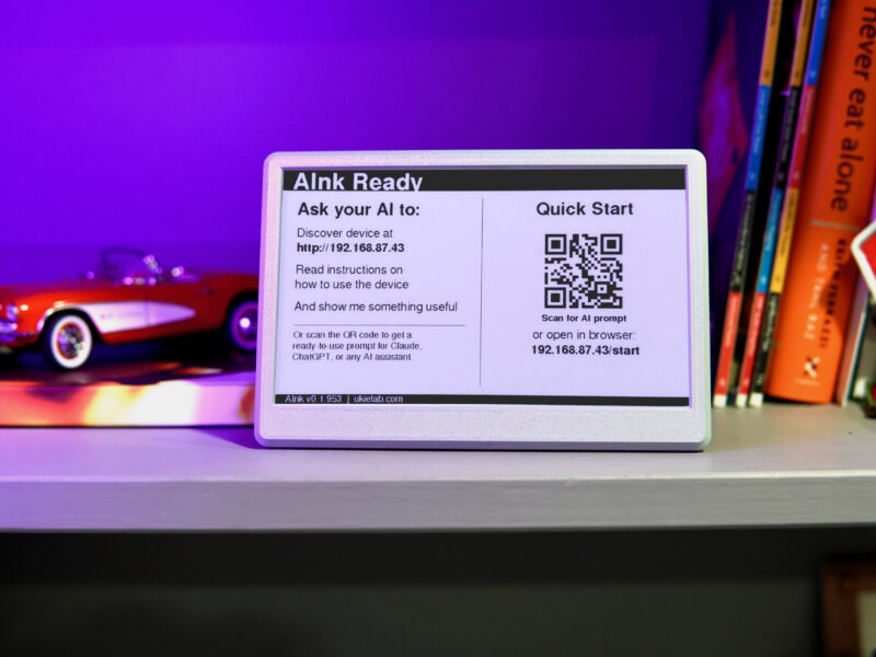 AInk – AI-First 7.5″ E-Ink Display for AI Agents